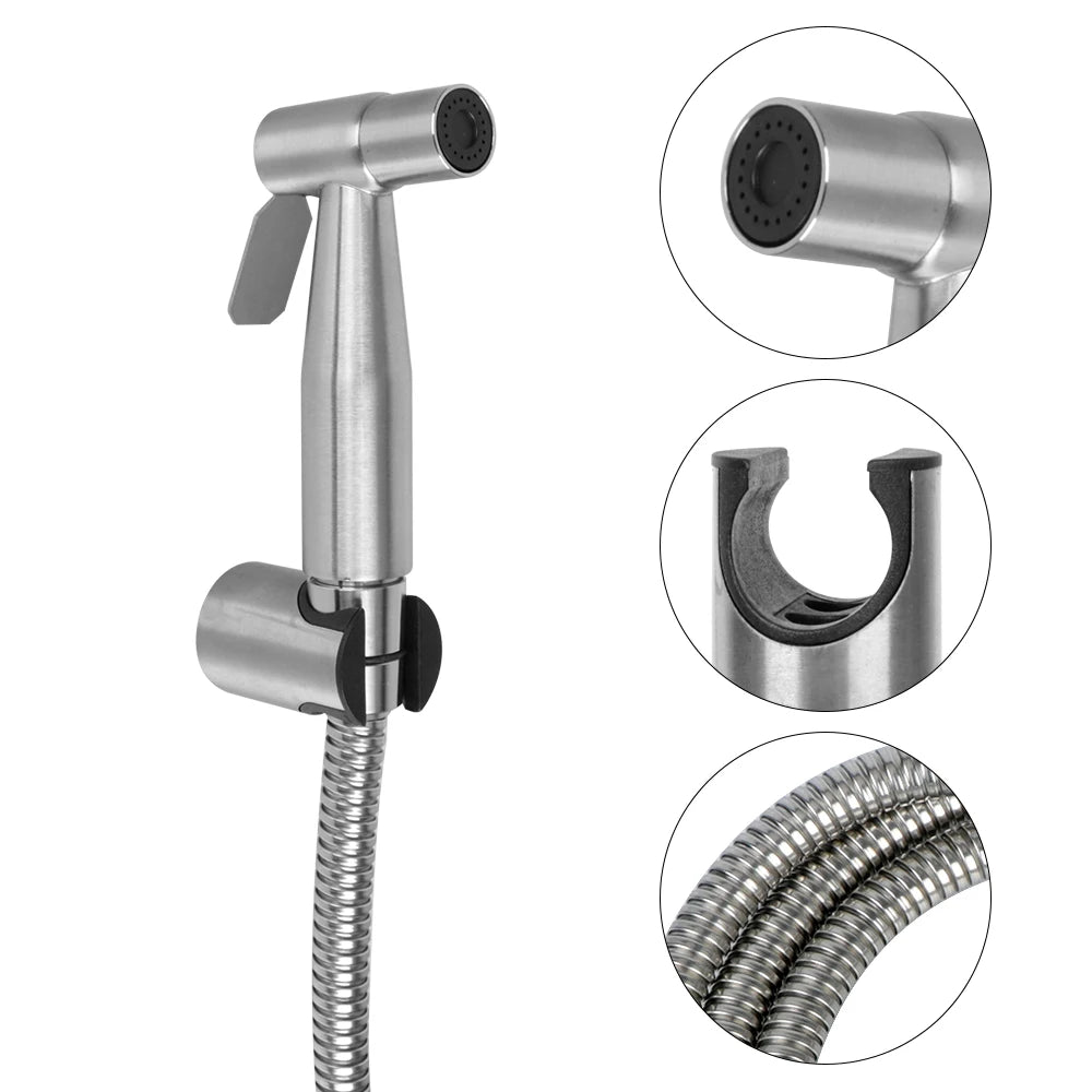 CowLost | shower-head-hand-bidet-faucet-bidet-sprayer-set-for-toilet-for-bathroom-hand-sprayer-self-cleaning-stainless-steel-handheld |16