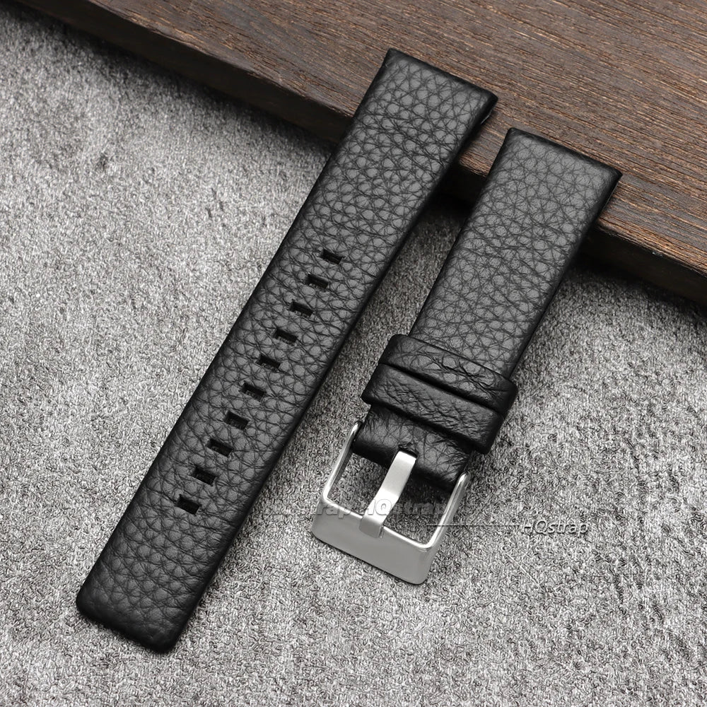 CowLost | product_id-hqstrap-cow-leather-watch-strap-for-diesel-18-32mm-black-brown-universal-band |11