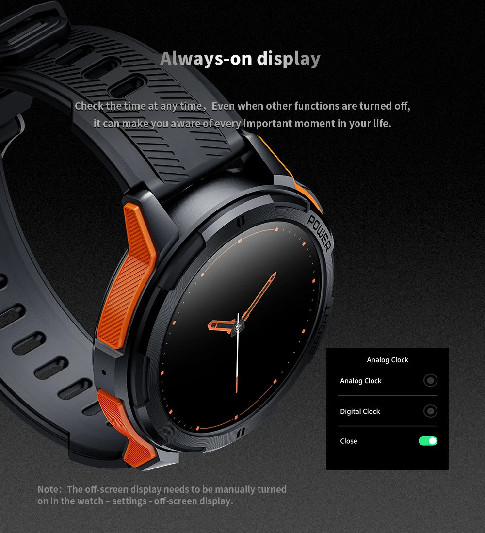CowLost | oukitel-smartwatch-bt10-watch-1-43-amoled-display-410mah |4