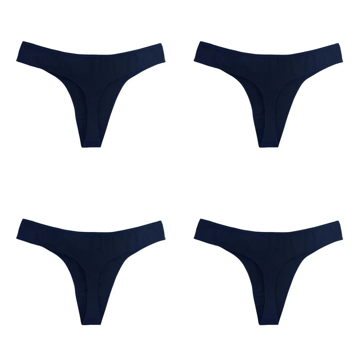 CowLost | product_id-4-pack-women-s-cotton-low-waist-breathable-solid-color-g-string-thongs-m-xl |41