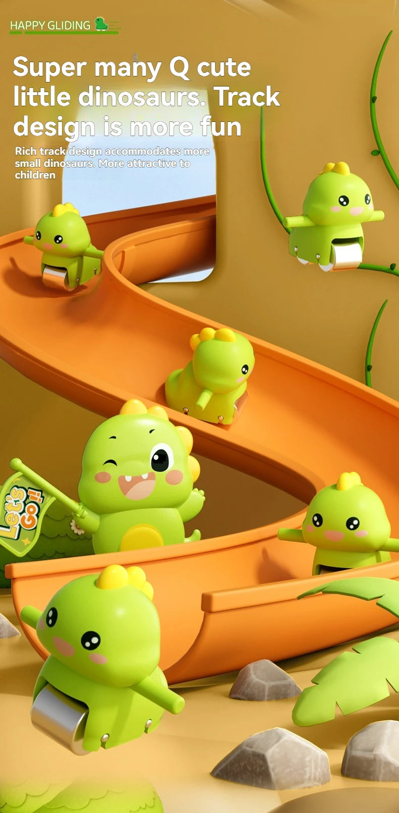 CowLost | product_id-stair-climbing-dinosaur-roller-coaster-toy-with-flashing-lights-and-music-interactive-parent-child-toy |13