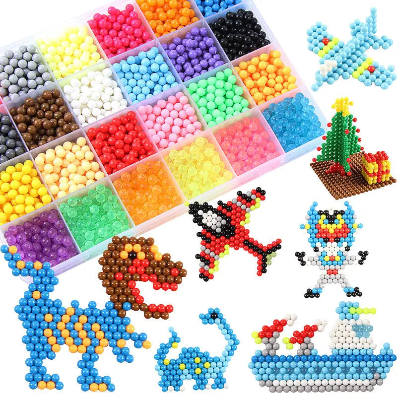 300pcs DIY Water Spray Beads 36 Colors Refill Crystal Puzzle Toy Set