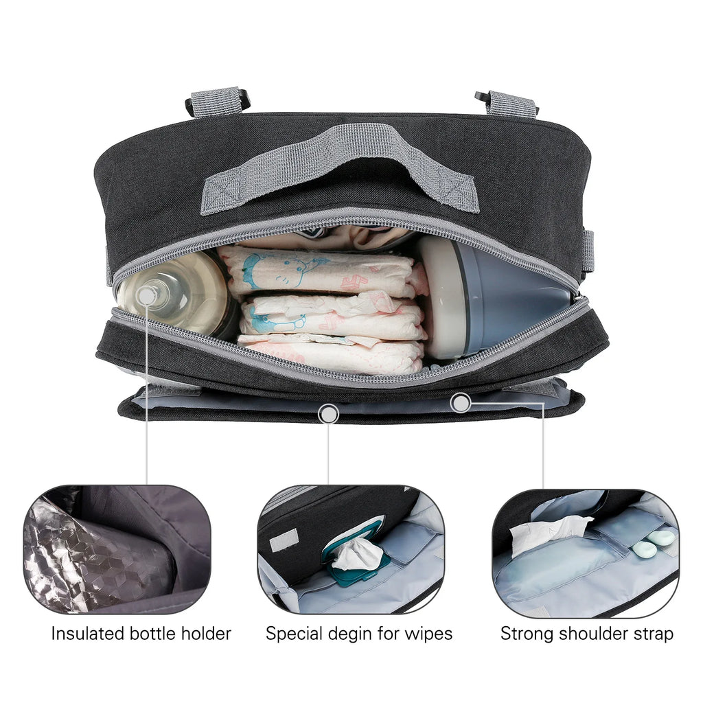 CowLost | baby-diaper-bag-for-stroller-storage-wet-dry |3