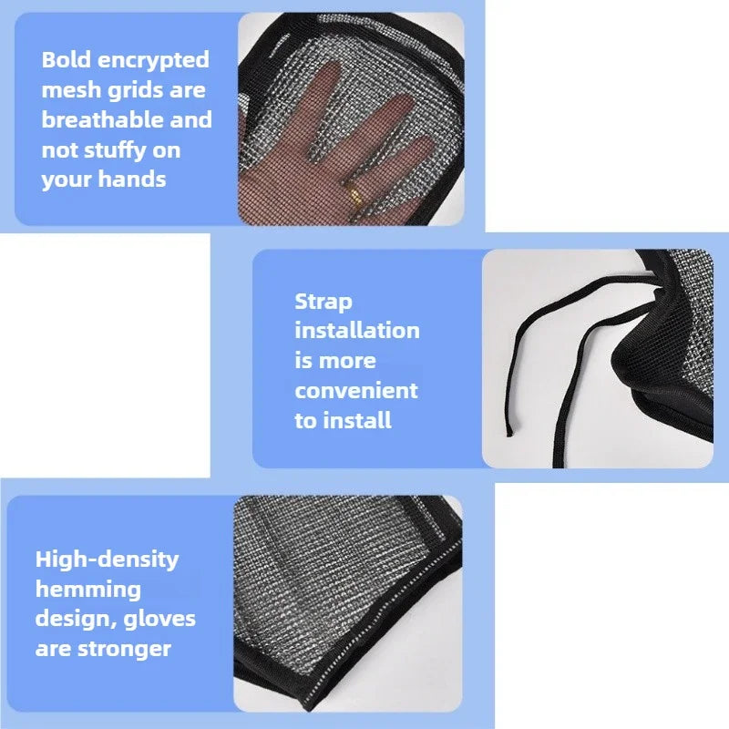 1pair Summer Motorcycle Handlebar Muffs Sun Protection Gloves