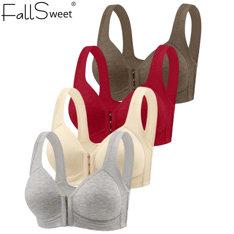 CowLost | product_id-fallsweet-seamless-wire-free-push-up-bra-with-front-closure-full-coverage |1