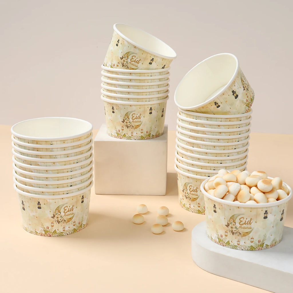CowLost | 10pcs-ramadan-paper-bowl-eid-mubarak-decoration-for-home-food-holders |4