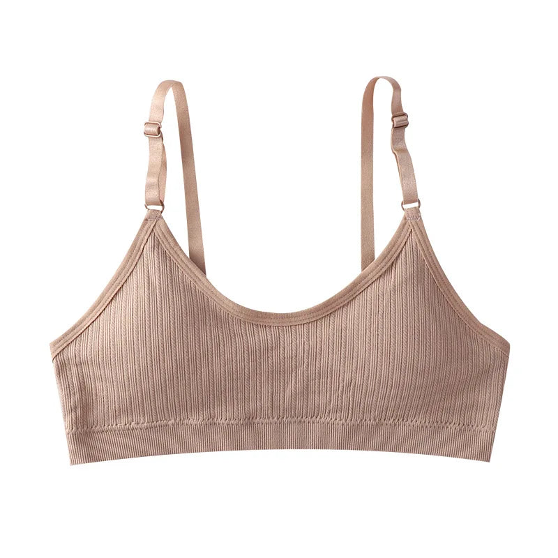 CowLost | product_id-women-seamless-ribbed-push-up-tube-top-bra-with-removable-pads-adjustable-straps |9