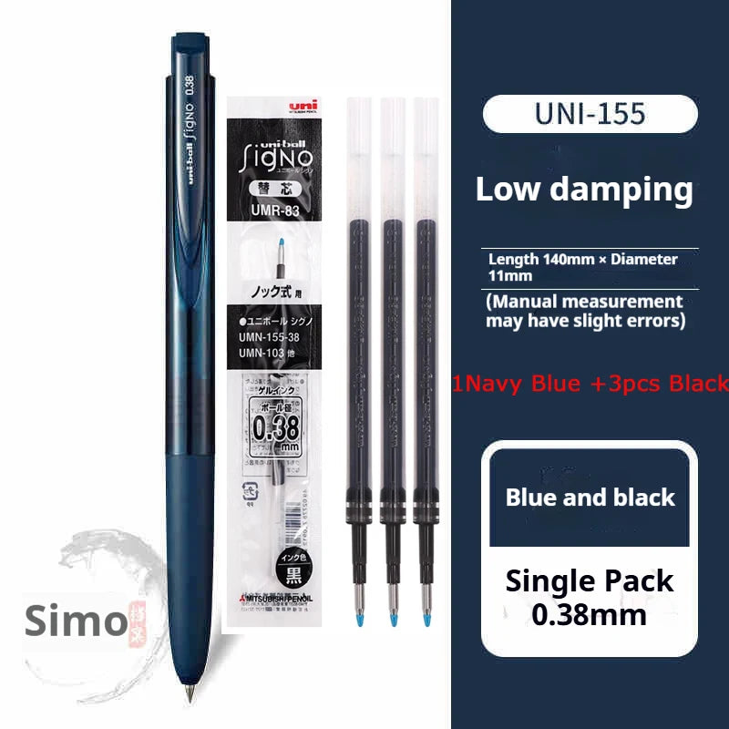 CowLost | product_id-mitsubishi-uni-signo-umn155-gel-pen-0-38-0-5mm-black-red-blue-quick-dry-smooth-low-friction |21
