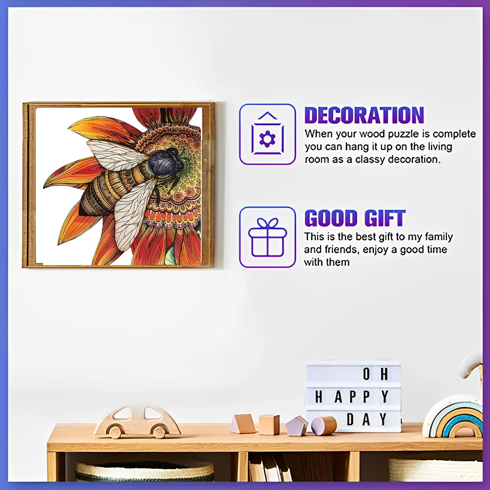 CowLost | product_id-wooden-bee-jigsaw-puzzle-home-decor-gift-for-halloween-christmas |4