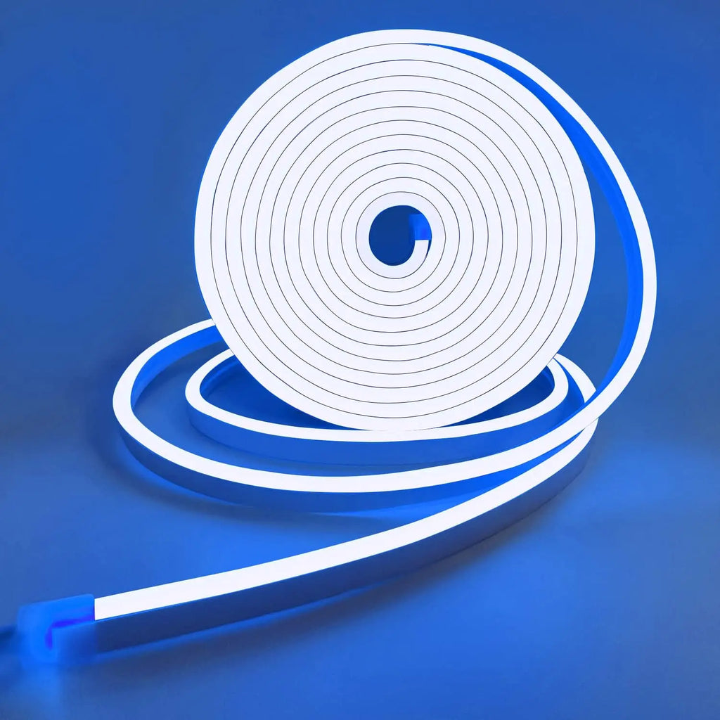 10M Warm White Neon LED Strip 120 LEDs/m IP65 Waterproof Cuttable for Indoor Outdoor Decor