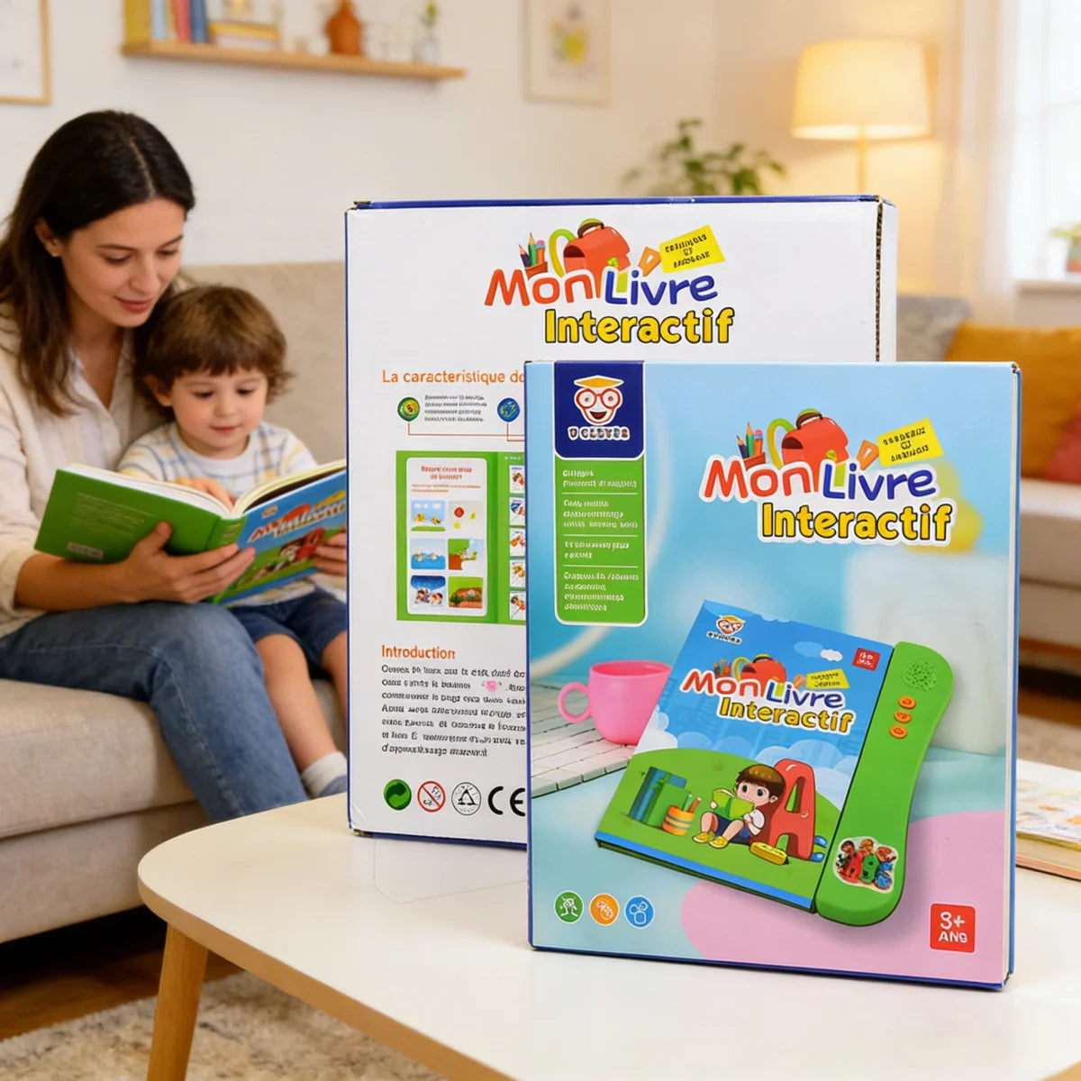 French English Bilingual Interactive Audio Book for Kids Early Learning Educational Toy