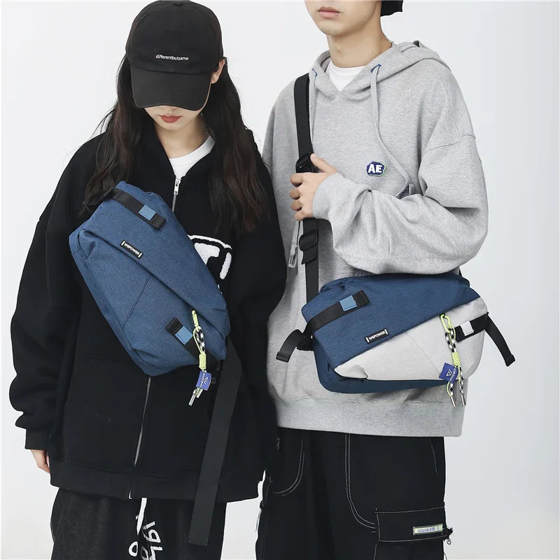 CowLost | uncategorized-high-quality-nylon-panelled-unisex-waist-and-chest-bag-crossbody-pack |4