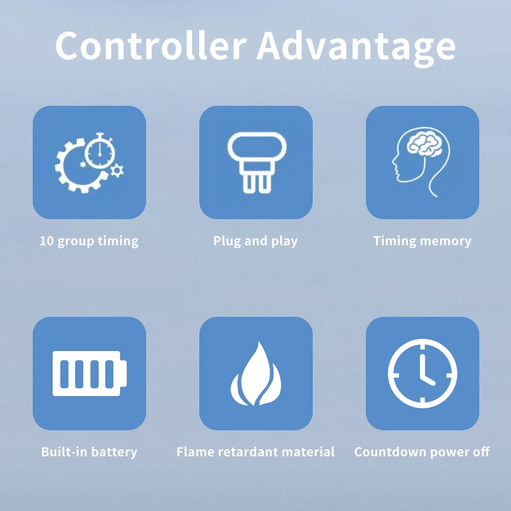 JUANJUAN Digital Programmable Timer Switch EU Plug LCD Display 10-Group Surge Protector 16A 3680W