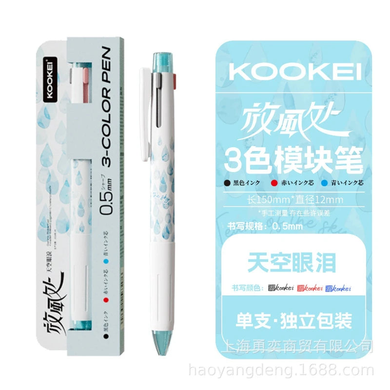 CowLost | product_id-kookei-3-color-multifunctional-gel-pen-0-5mm-for-handwriting-office-use |6