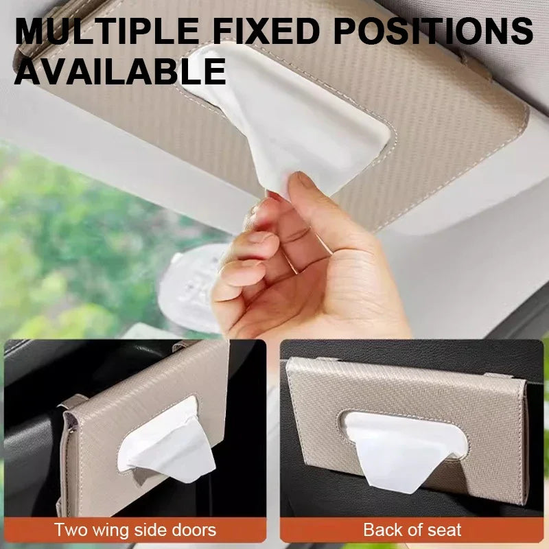 CowLost | tissue-paper-product_id-universal-car-sun-visor-tissue-box-storage-bag-carbon-fiber-sunshade-plate |5