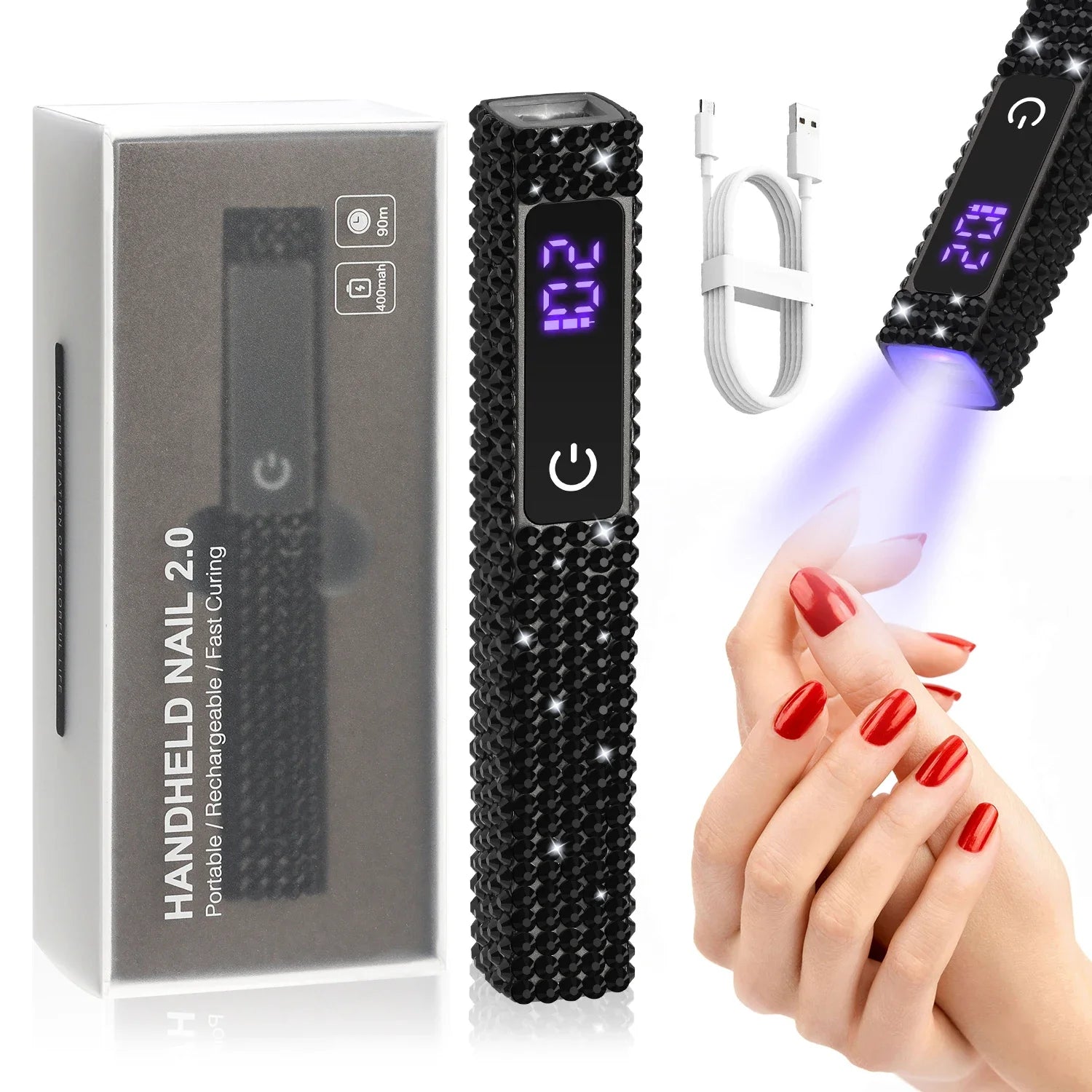 CowLost | uncategorized-mini-handheld-rechargeable-uv-led-nail-lamp-with-display |7