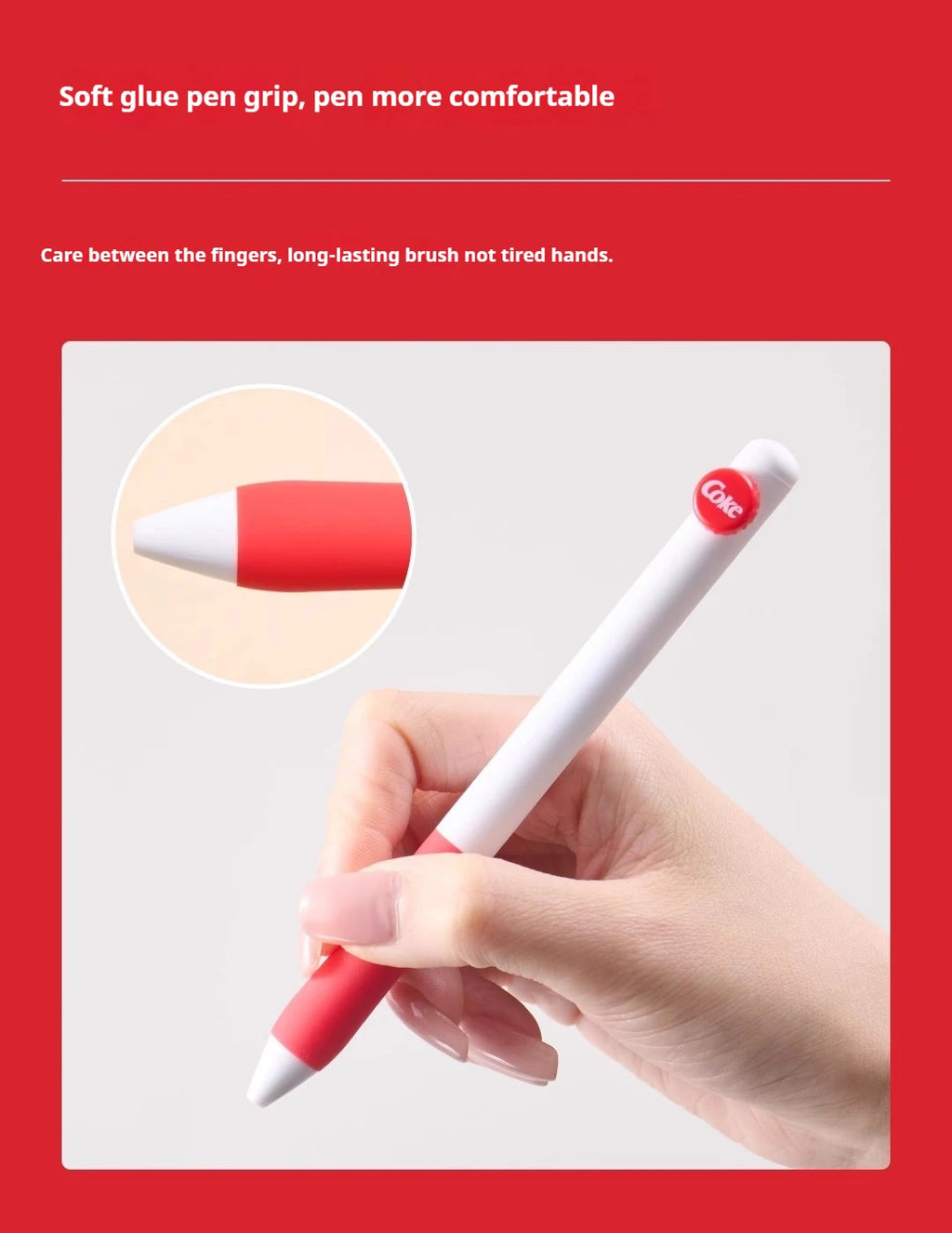 CowLost | product_id-kaco-coca-cola-co-branded-0-5mm-black-gel-pen-quick-drying-for-students-exams |14