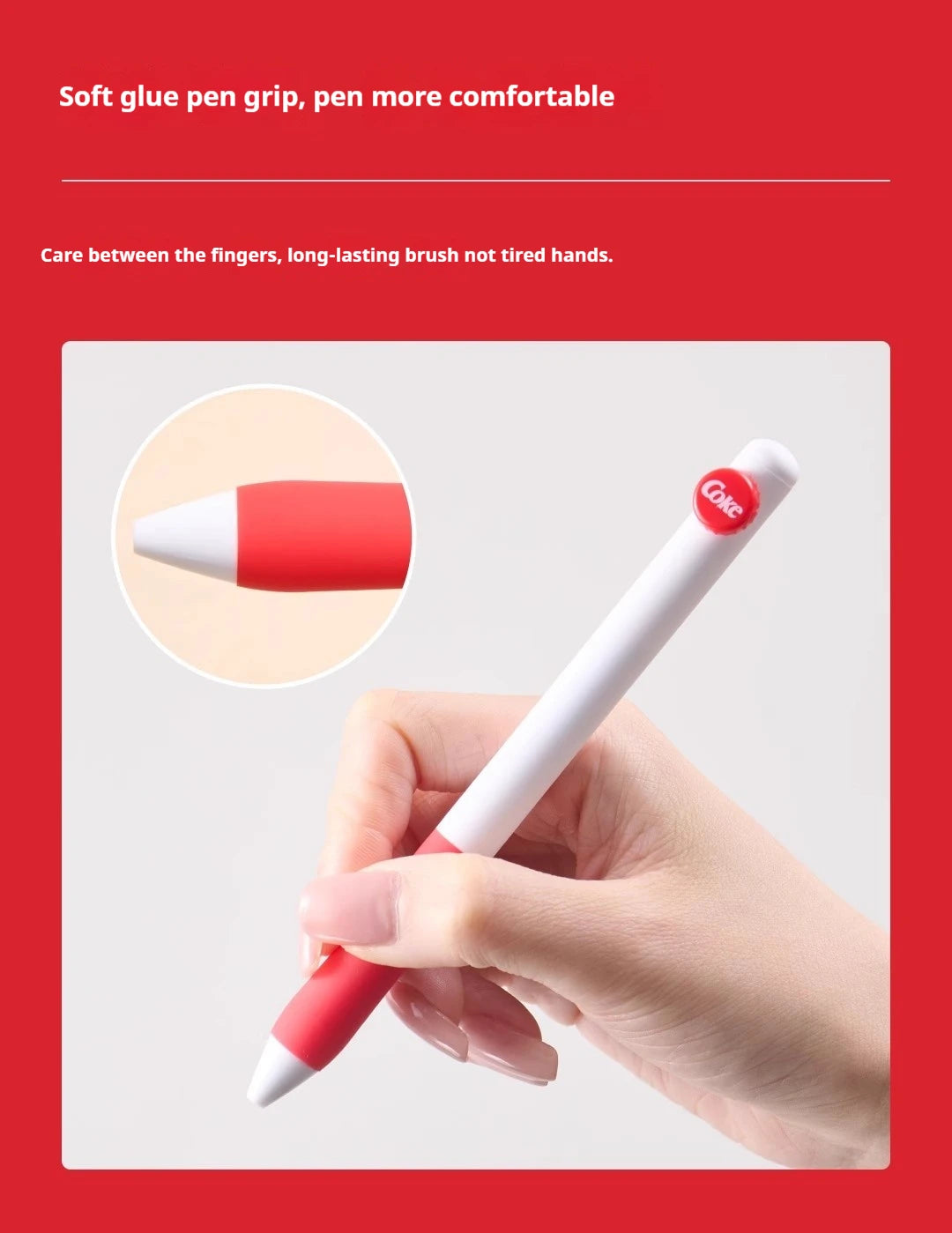 CowLost | product_id-kaco-coca-cola-co-branded-0-5mm-black-gel-pen-quick-drying-for-students-exams |14
