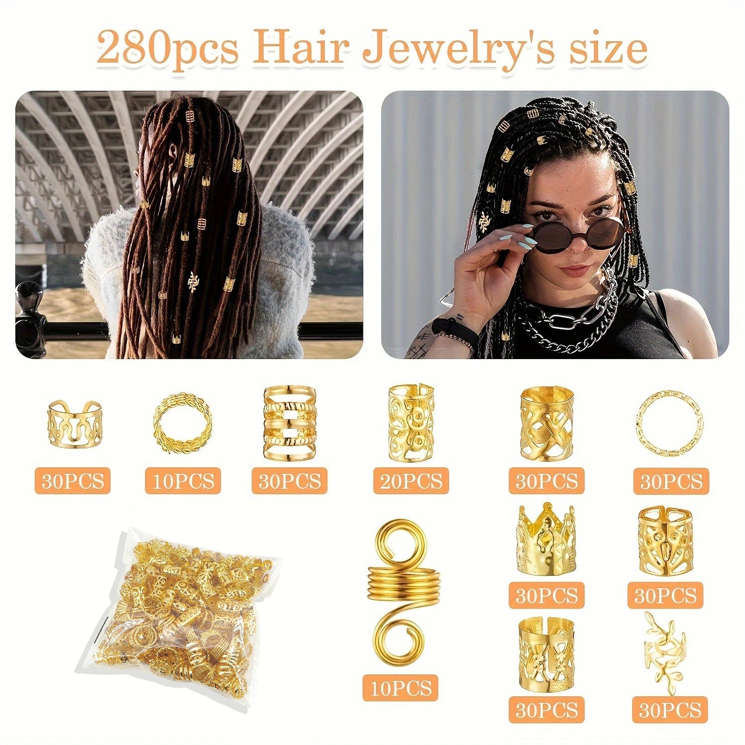 CowLost | 280pcs-alloy-hair-accessories-set |4
