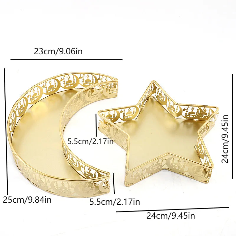 CowLost | ramadan-candy-snack-tray-eid-moon-star-food-dessert-storage-box |5