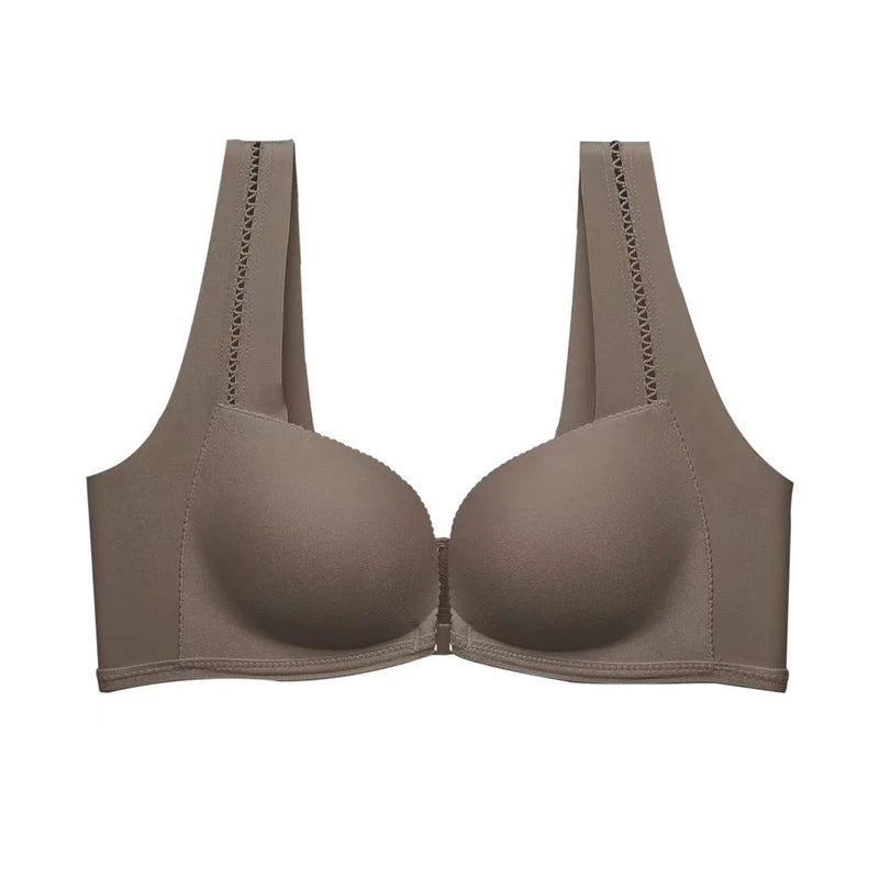 CowLost | product_id-front-button-seamless-adjustable-wire-free-push-up-bra-for-small-breasts-anti-sagging-support |16