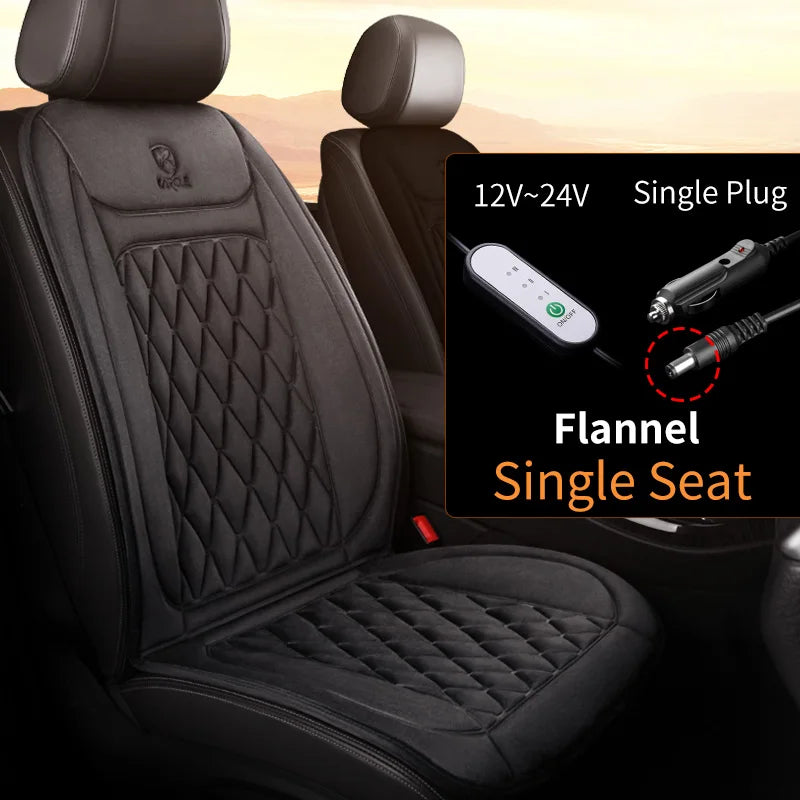 12-24v Heated Car Seat Cover 30'