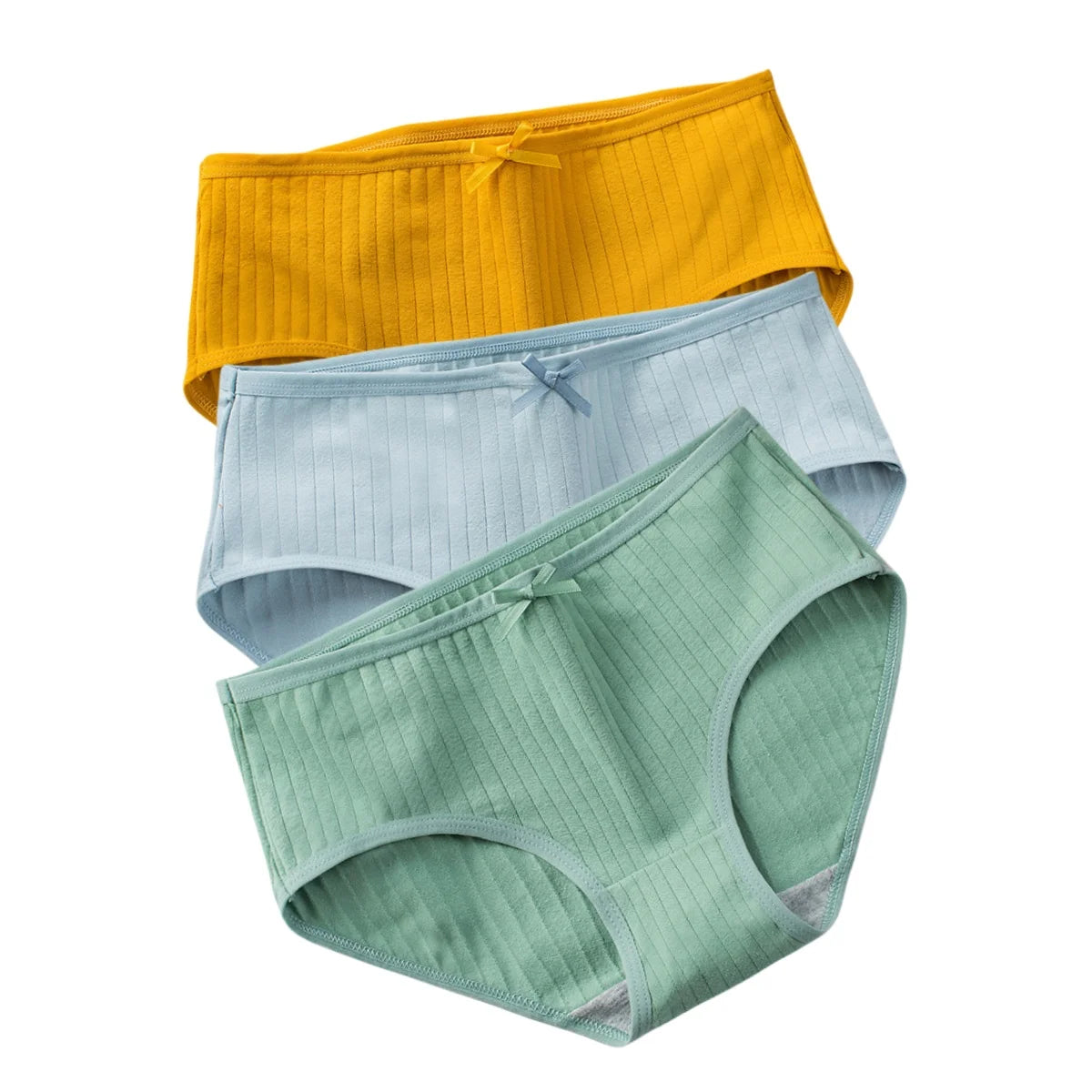 CowLost | product_id-3pcs-women-s-low-waist-breathable-cotton-solid-briefs |27