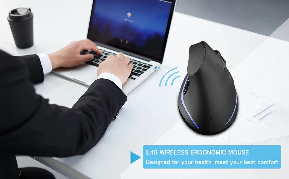 CowLost | lefon-wireless-vertical-mouse-rechargeable-ergonomic-mouse-rgb-optical-usb-game-mice-for-windows-mac-2400-dpi-2-4g-for-pubg-lol |7