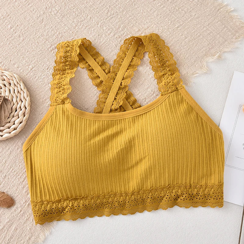 CowLost | product_id-women-s-lace-seamless-wire-free-bralette-crop-top-with-removable-pads |48
