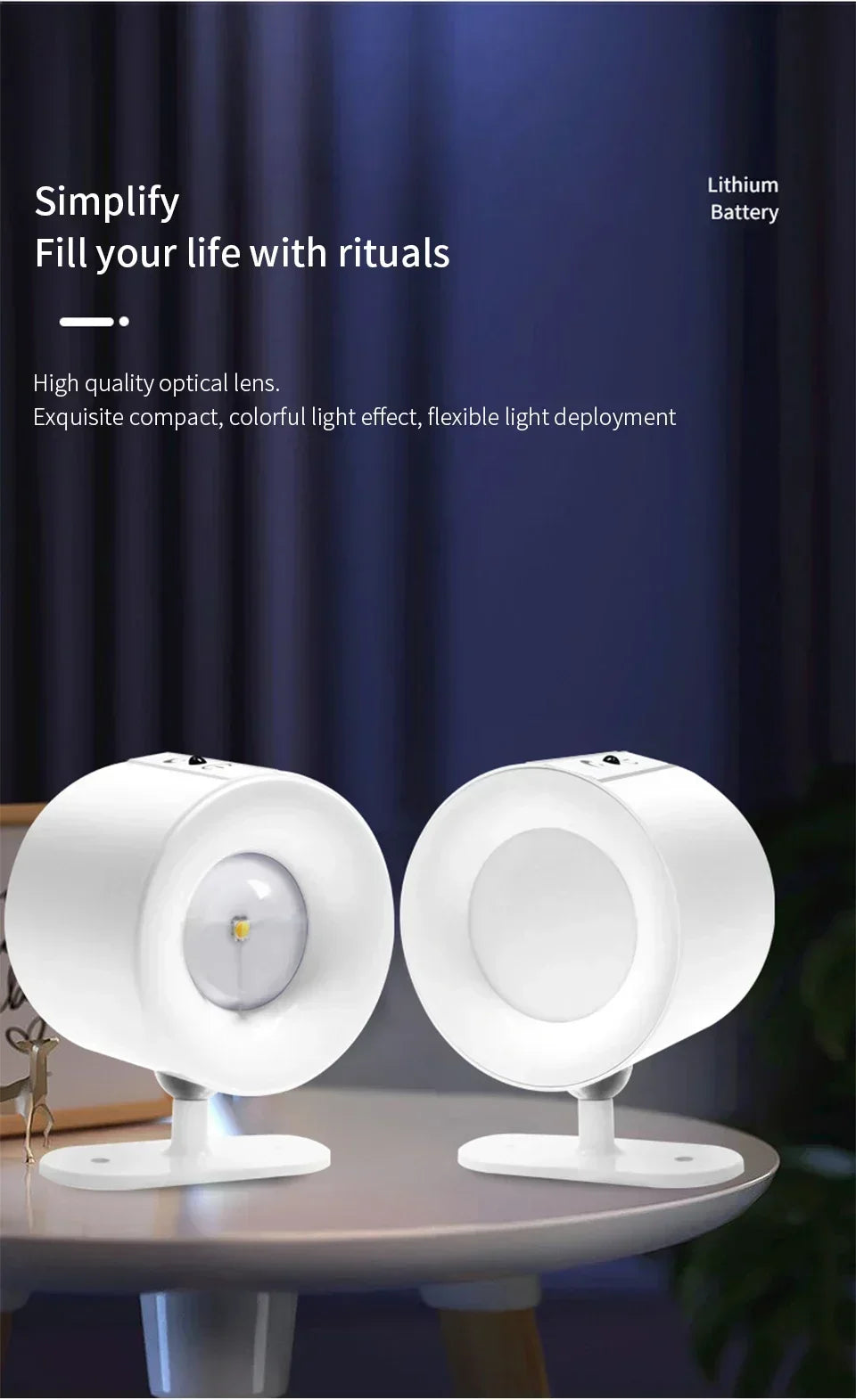 CowLost | product_id-rechargeable-magnetic-touch-led-wall-lamp-with-360-rotation-and-wireless-remote-for-bedroom-and-living-room |14