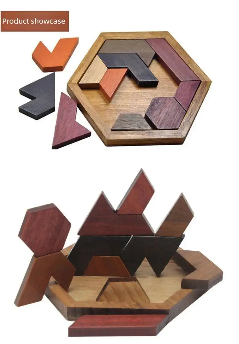 CowLost | fencing-barriers-montessori-wooden-geometric-shape-intelligence-puzzle-toy |10