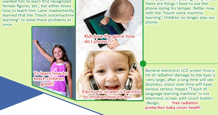 Learning Tablet for Kids Educational Touch and Learn Preschool Toy