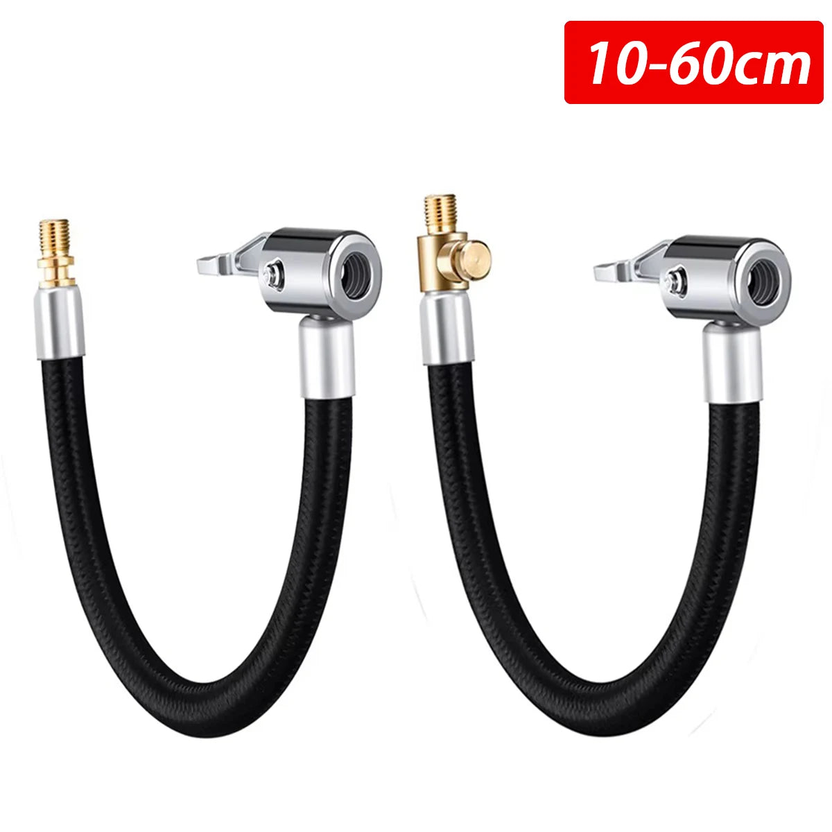 10 20 40 60cm Car Tire Inflator Hose Inflatable Air Pump Extension