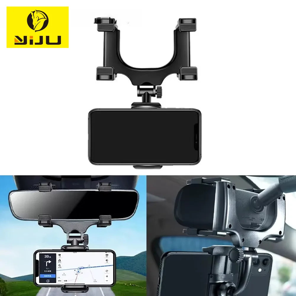 CowLost | mobile-phone-car-mounts-product_id-rearview-mirror-phone-holder-car-mount-stable-rotating-smartphone-bracket |1