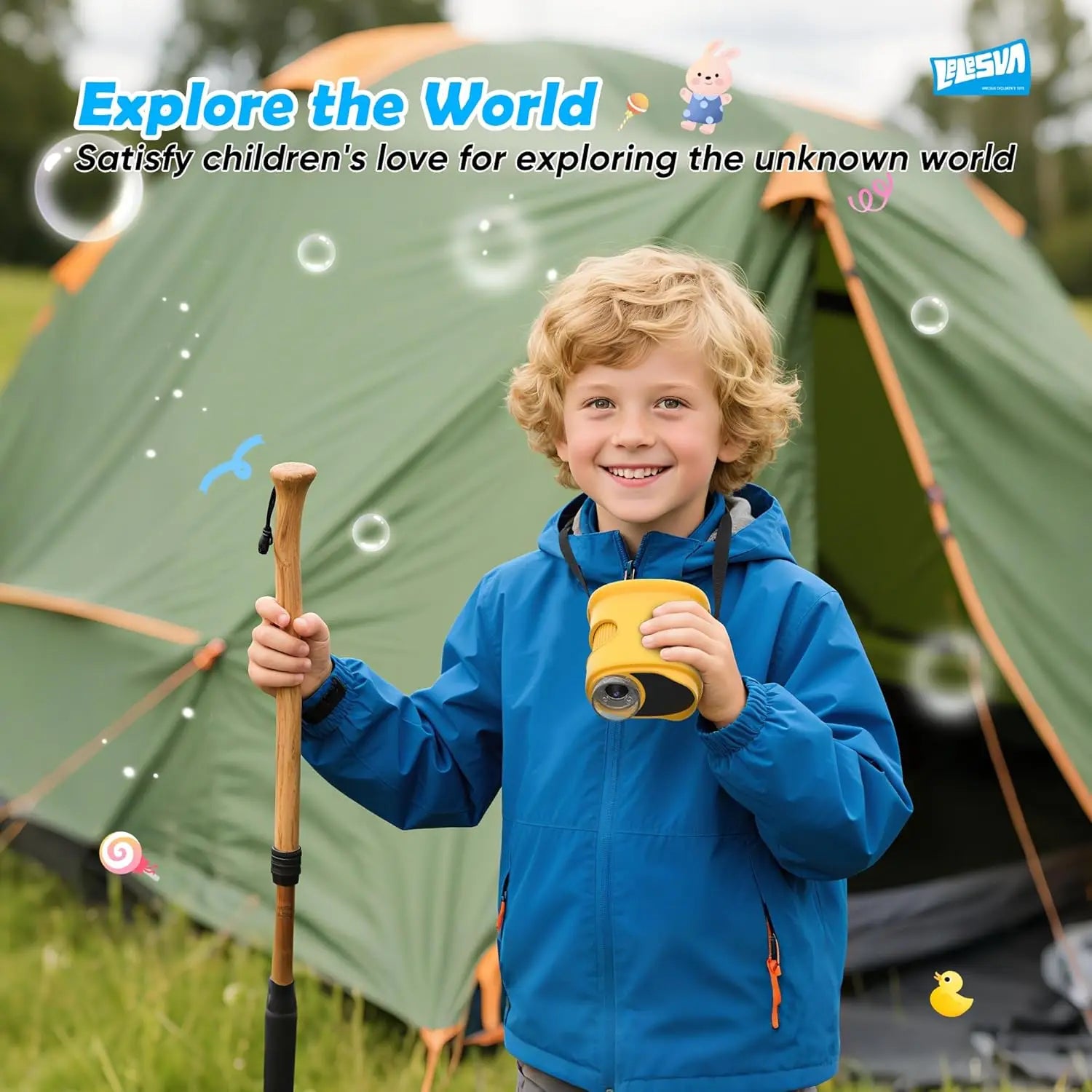 1000X Pocket Microscope for Kids with 4K 2.0" Screen