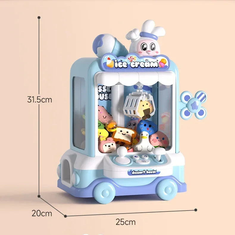 Cartoon Rabbit Claw Game Machine Coin Operated Toy for Kids