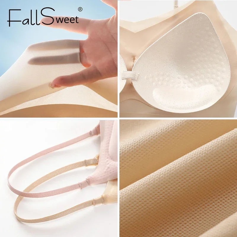 CowLost | product_id-fallsweet-3pcs-wireless-seamless-ice-silk-push-up-bra-for-small-cups-women |5