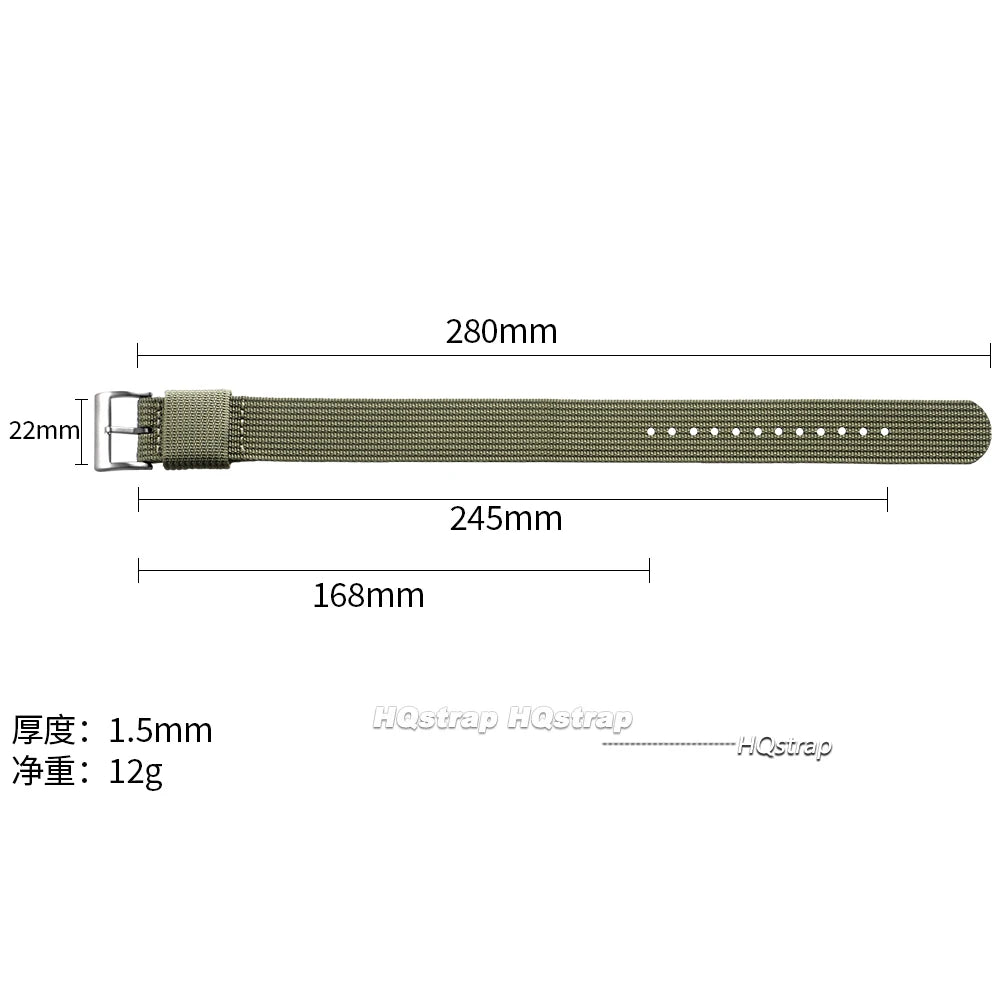 CowLost | product_id-hqstrap-nylon-army-sports-watch-bands-18-24mm-pin-buckle-brown-green-black |9