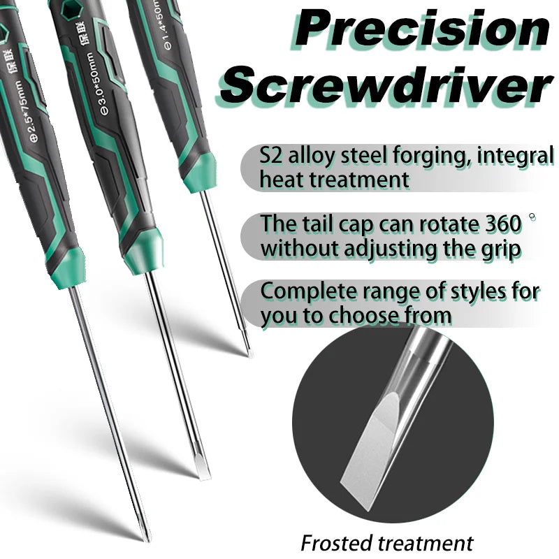 CowLost | precision-screwdriver-tools-mini-magnetic-screwdrivers-with-phillips-and-slotted-for-fine-mechanics-watch-glasses-phone-repair |1