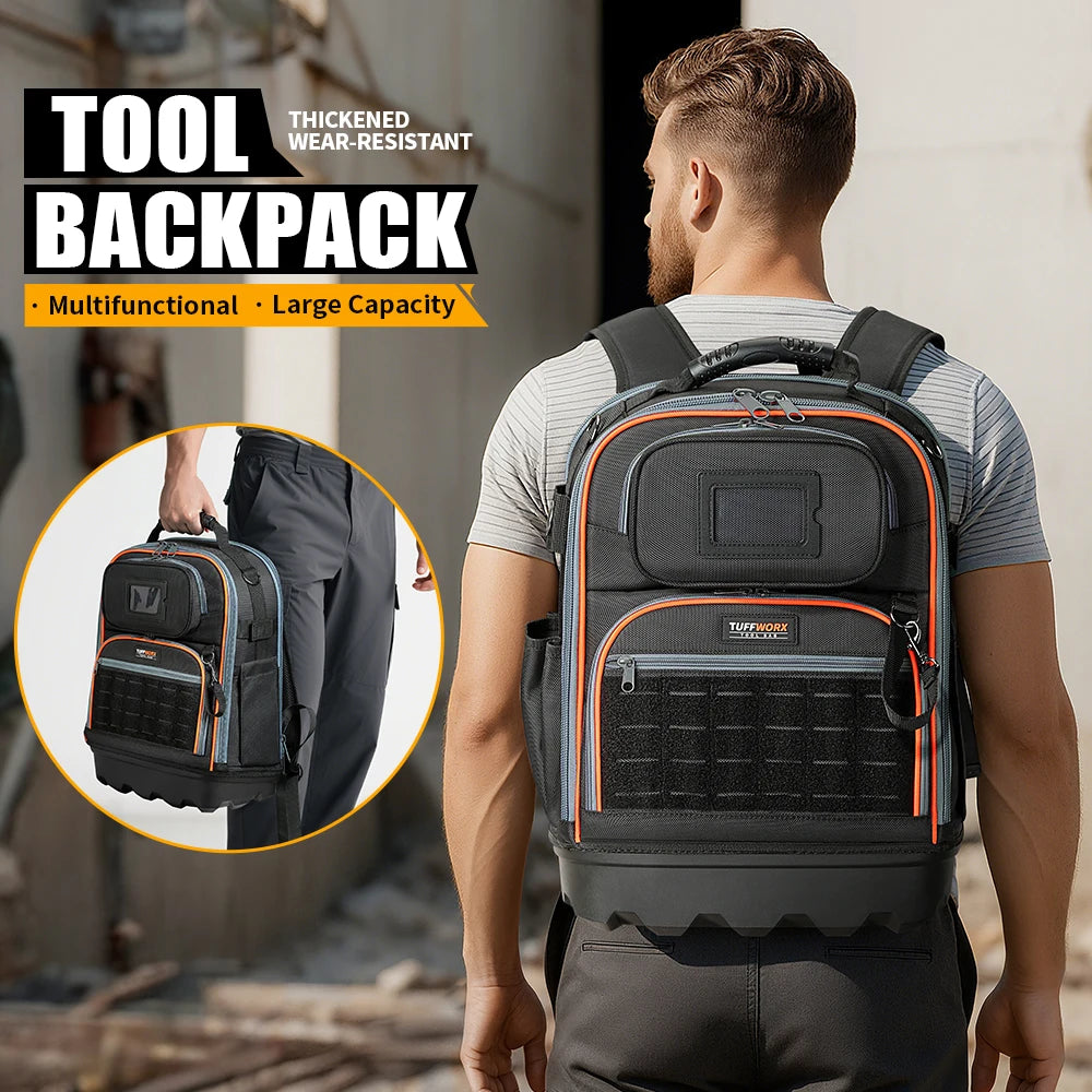 CowLost | product_id-heavy-duty-tool-backpack-with-laptop-compartment-molded-base-1680d-oxford-multiple-pockets |1