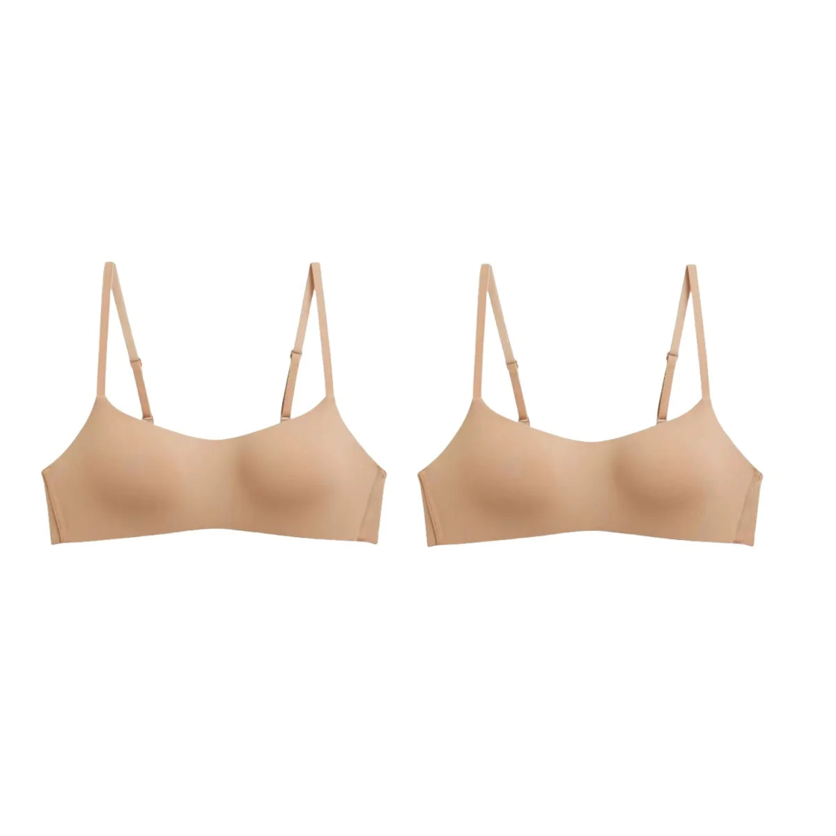 CowLost | product_id-2pcs-seamless-wireless-1-2-cup-soft-padded-bras-for-women |11