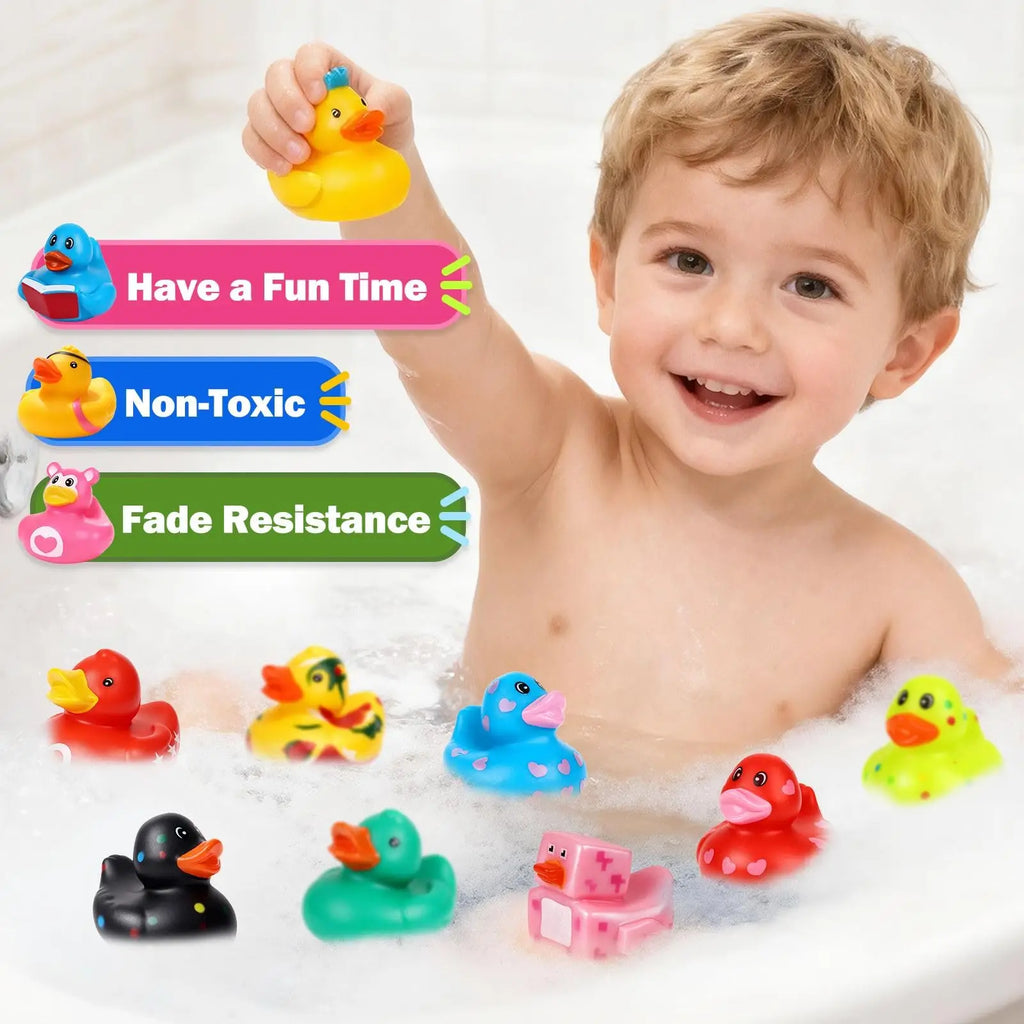 CowLost | product_id-60-120-pack-assorted-rubber-ducks-bulk-for-pool-toys-party-favors-and-gifts |3