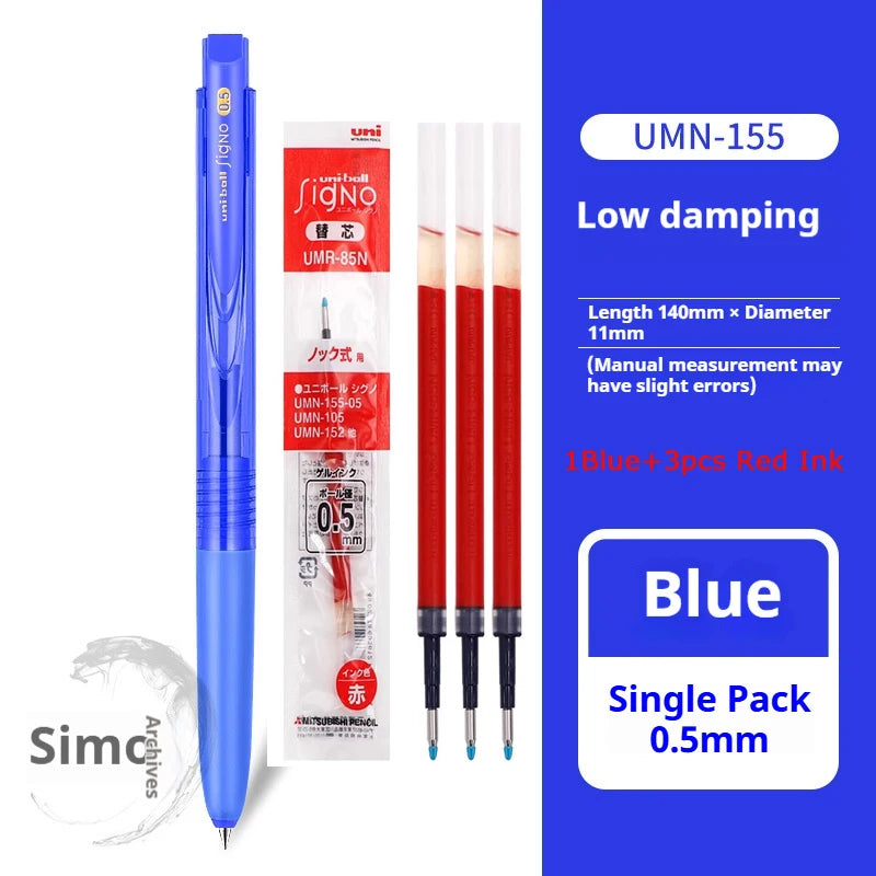 CowLost | product_id-mitsubishi-uni-signo-umn155-gel-pen-0-38-0-5mm-black-red-blue-quick-dry-smooth-low-friction |45