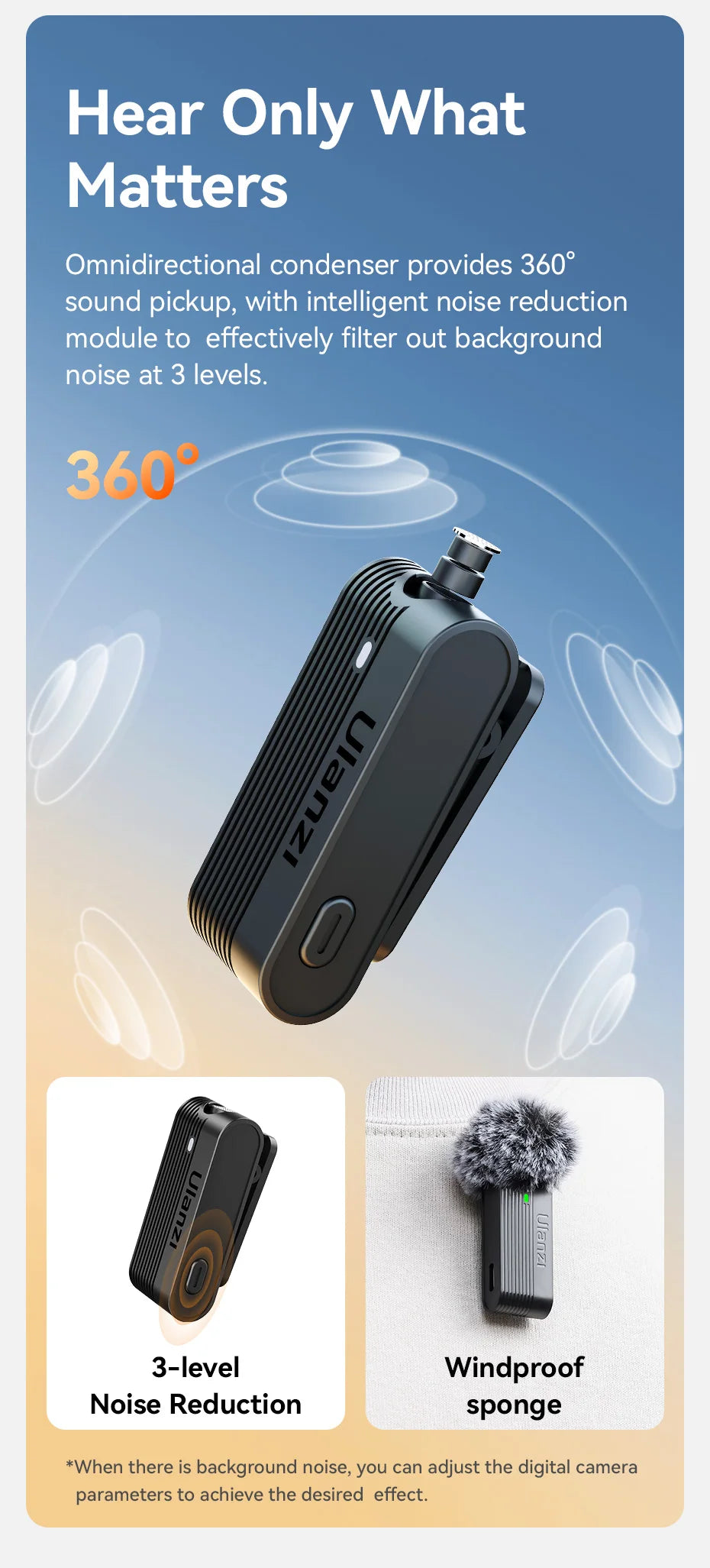 CowLost | ulanzi-a100-wireless-microphone-lavalier-mic-for-iphone-16-15-pro-max |14