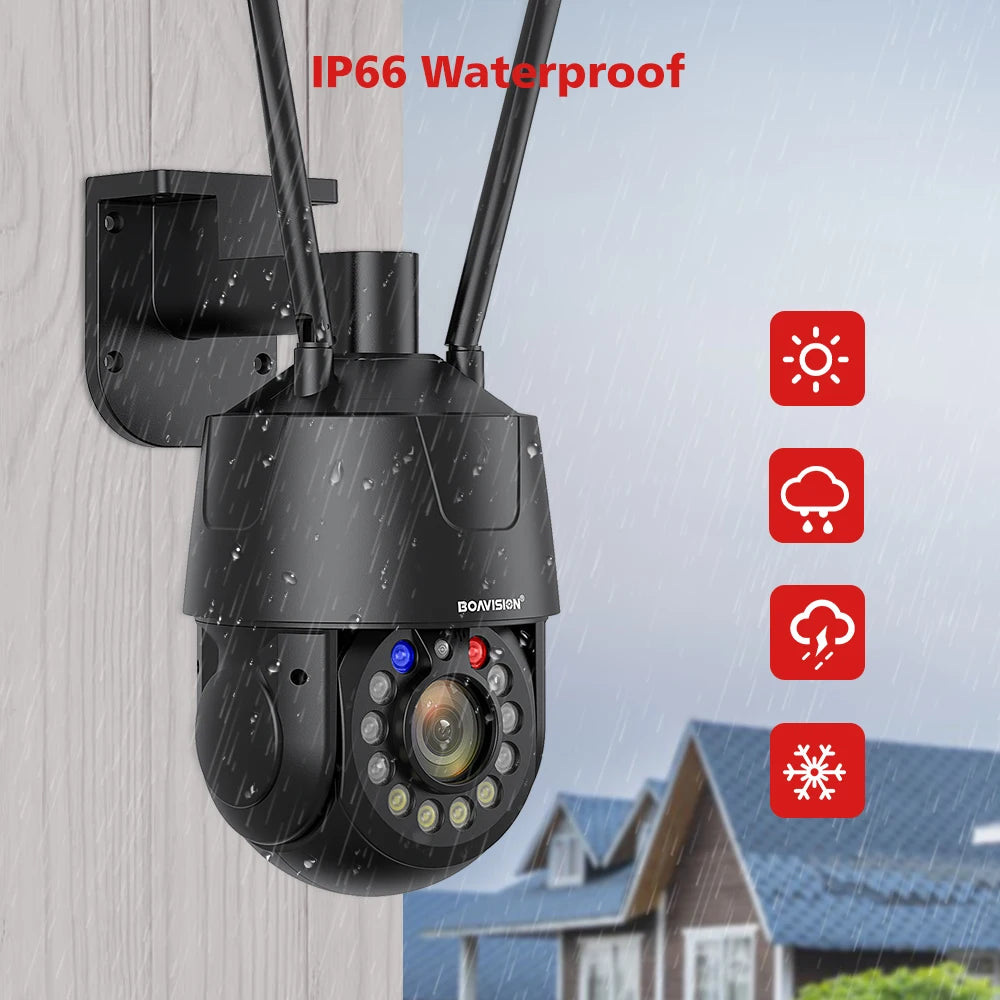 CowLost | outdoor-surveillance-camera-wifi-4g-poe-8mp-5mp-30x-optical-zoom-ai-auto-tracking-150m-ir-distance-metal-ptz-security-camera |15