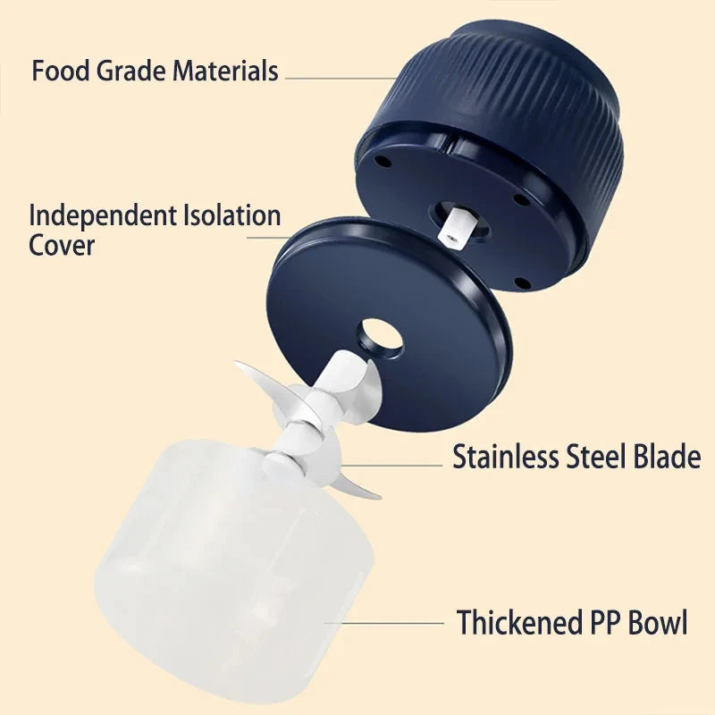 CowLost | garlic-product_id-250ml-mini-wireless-usb-rechargeable-electric-garlic-vegetable-chopper |6