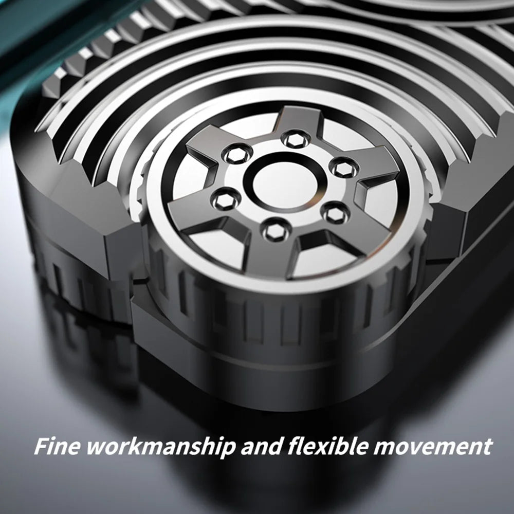 CowLost | wheel-edc-push-slider-metal-finger-gyro-desk-fidget-toys-adhd-anxiety-relief-decompression-games-for-adults-stress-relief-gifts |5
