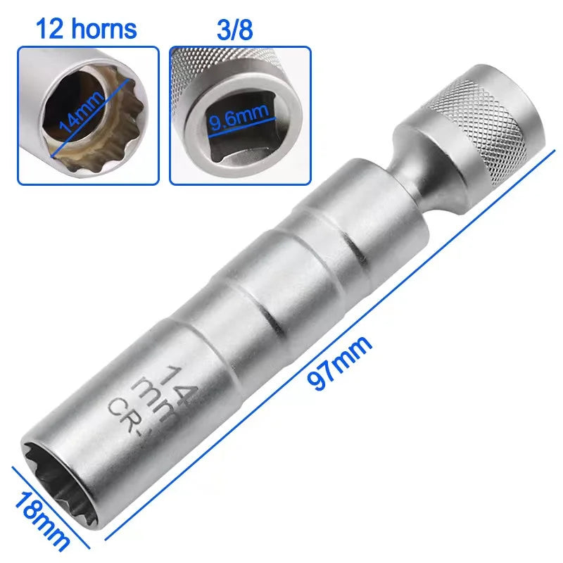 CowLost | product_id-universal-spark-plug-wrench-3-8-magnetic-12-point-thin-wall-14mm-16mm-car-removal-tool |12