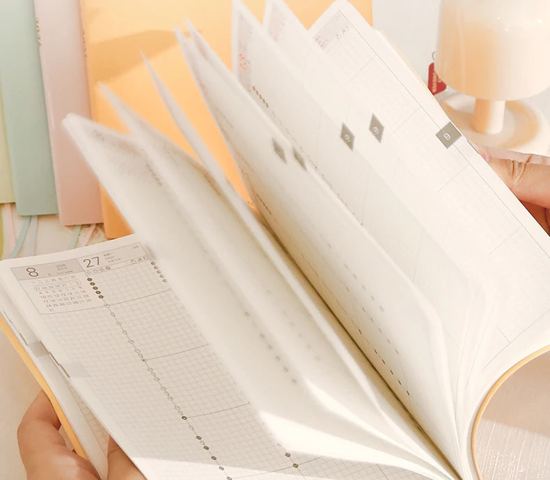 CowLost | product_id-2026-kinbor-a5-timeline-planner-notepad-52g-bachuan-paper-weekly-2-page-schedule-minimalist-design |12
