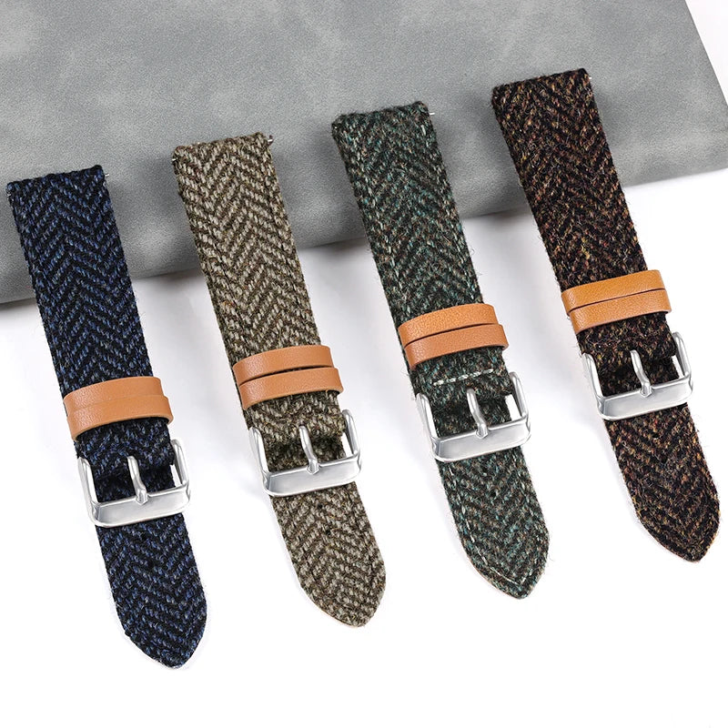 CowLost | bracelets-product_id-retro-nylon-leather-quick-release-wrist-strap-for-seiko-rolex-watchbands-unisex |11